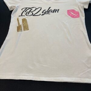 Amazon Essentials White Glam Tee